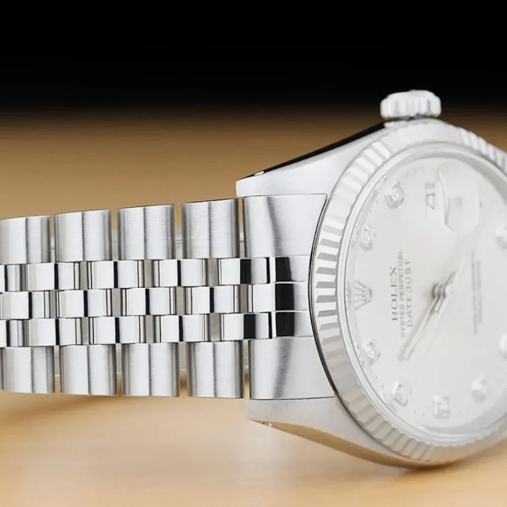 Mint! Men's White Gold Diamond Factory Watch